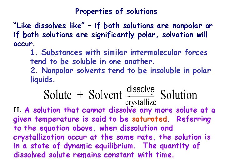 Like Dissolves Like Examples Solutions any substance that is evenly dispersed or