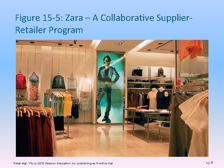 Figure 15 -5: Zara – A Collaborative Supplier. Retailer Program Retail Mgt. 11 e