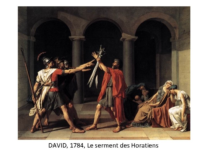 DAVID, 1784, Le serment des Horatiens 