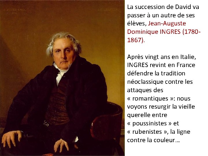 La succession de David va passer à un autre de ses élèves, Jean-Auguste Dominique