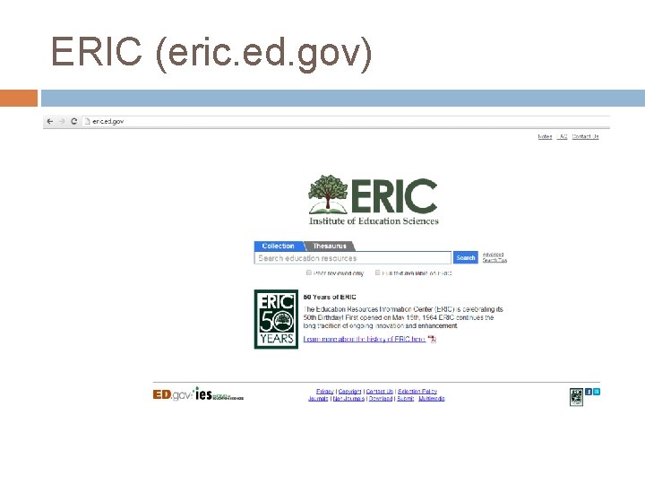 ERIC (eric. ed. gov) 