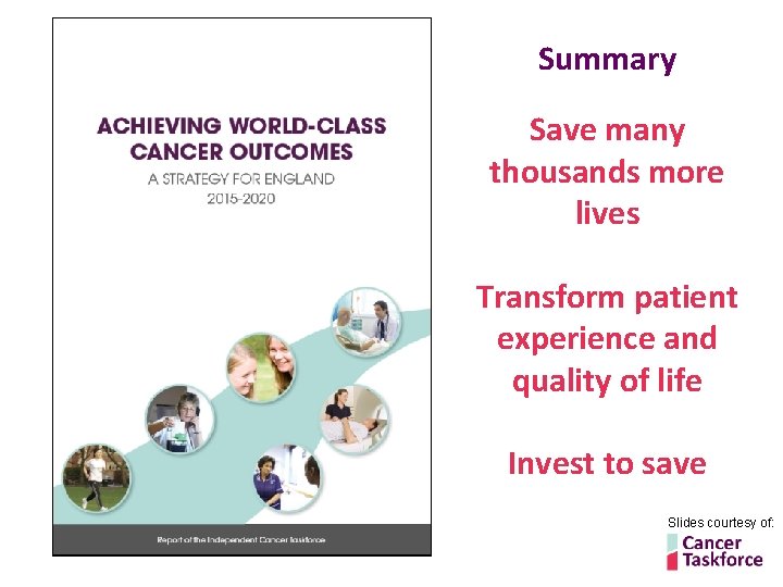 Summary Save many thousands more lives Transform patient experience and quality of life Invest Summary Save many thousands more lives Transform patient experience and quality of life Invest