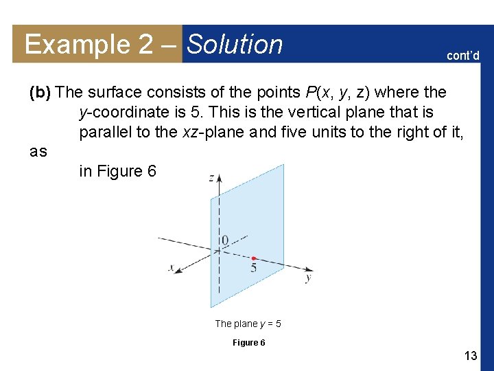 Example 2 – Solution cont’d (b) The surface consists of the points P(x, y,