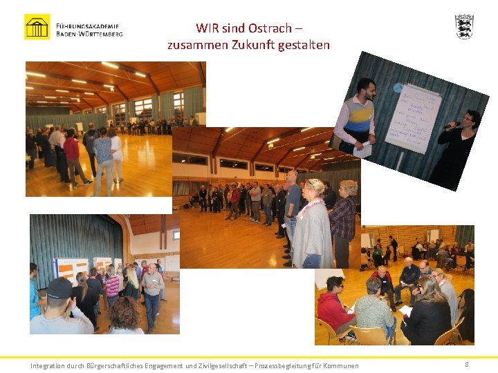 WIR sind Ostrach – zusammen Zukunft gestalten Integration durch Bürgerschaftliches Engagement und Zivilgesellschaft –