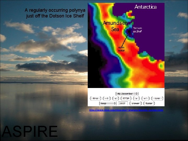 A regularly occurring polynya just off the Dotson Ice Shelf http: //www. ldeo. columbia.