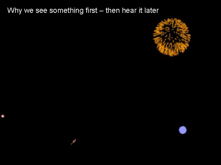 Why we see something first – then hear it later 