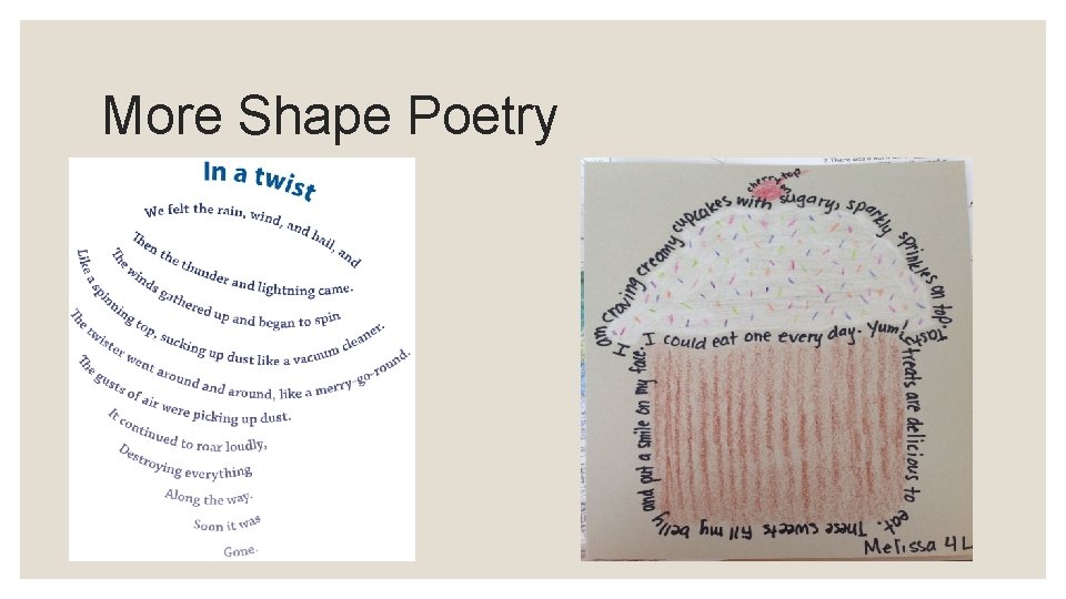 More Shape Poetry 