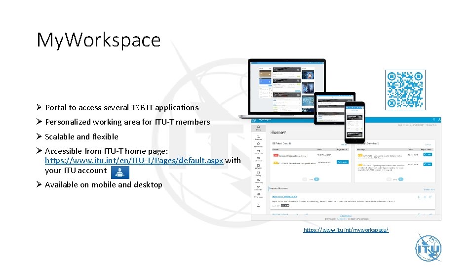 My. Workspace Ø Portal to access several TSB IT applications Ø Personalized working area