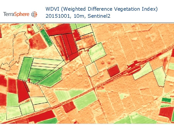 WDVI (Weighted Difference Vegetation Index) 20151001, 10 m, Sentinel 2 