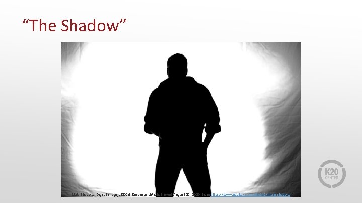 “The Shadow” Male Shadow [Digital image]. (2016, December 19). Retrieved August 31, 2020, from