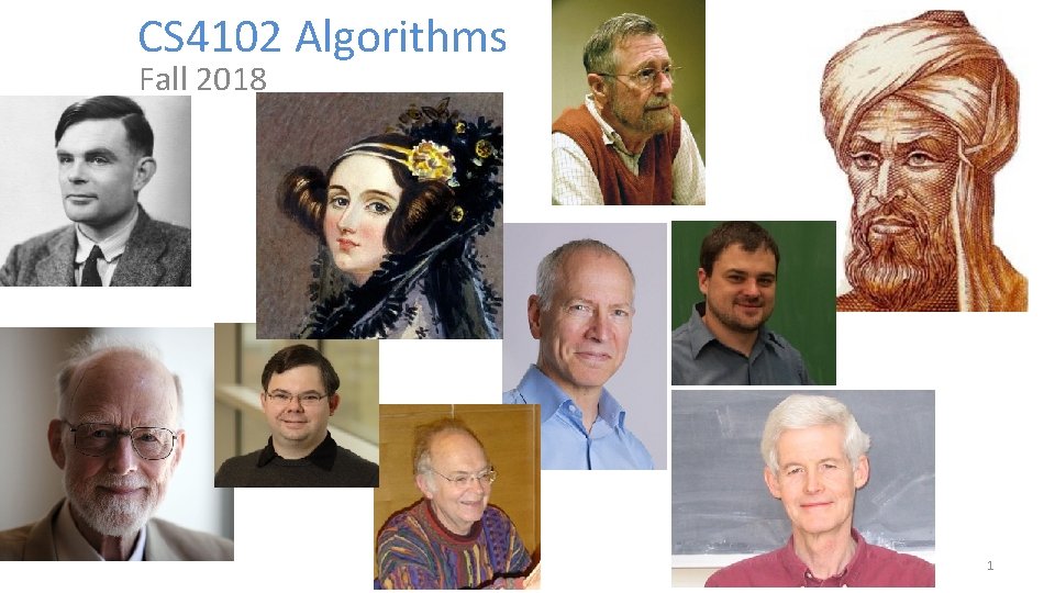 CS 4102 Algorithms Fall 2018 1 