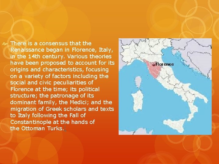 Introduction to the Renaissance Junior 3 History What