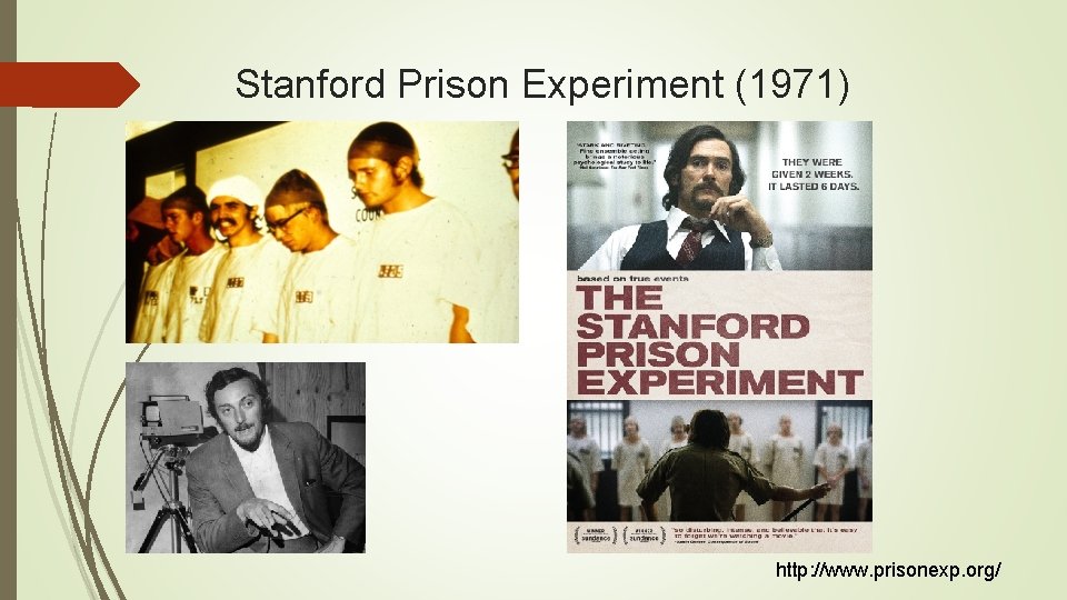Stanford Prison Experiment (1971) http: //www. prisonexp. org/ 