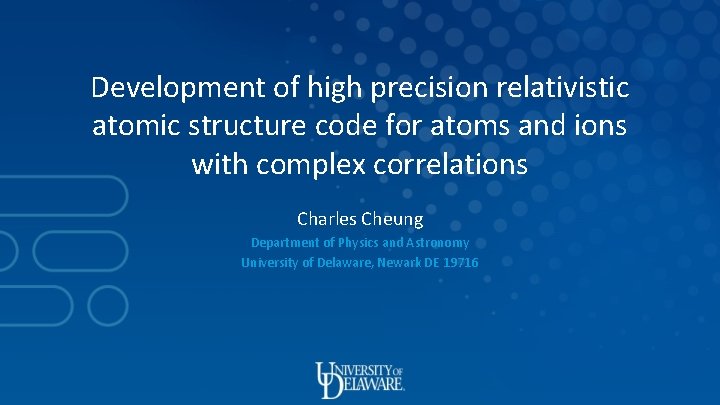 Development of high precision relativistic atomic structure code