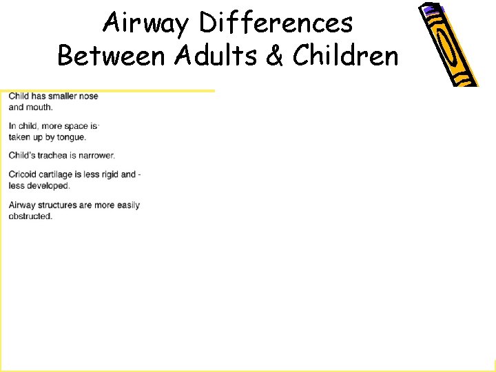 Airway Differences Between Adults & Children 