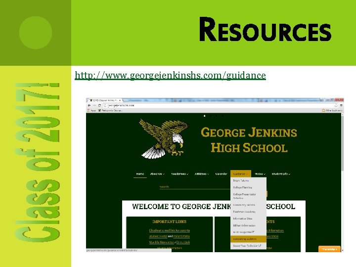 RESOURCES http: //www. georgejenkinshs. com/guidance 
