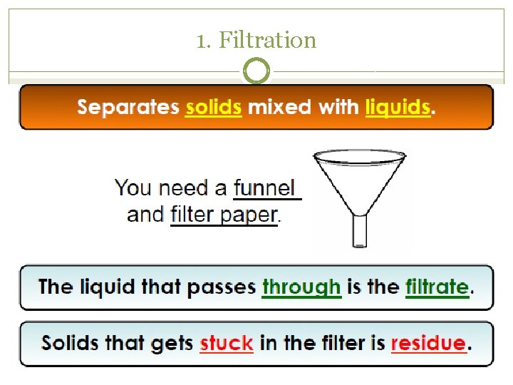 1. Filtration 