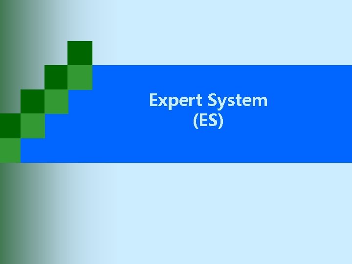 Expert System (ES) 