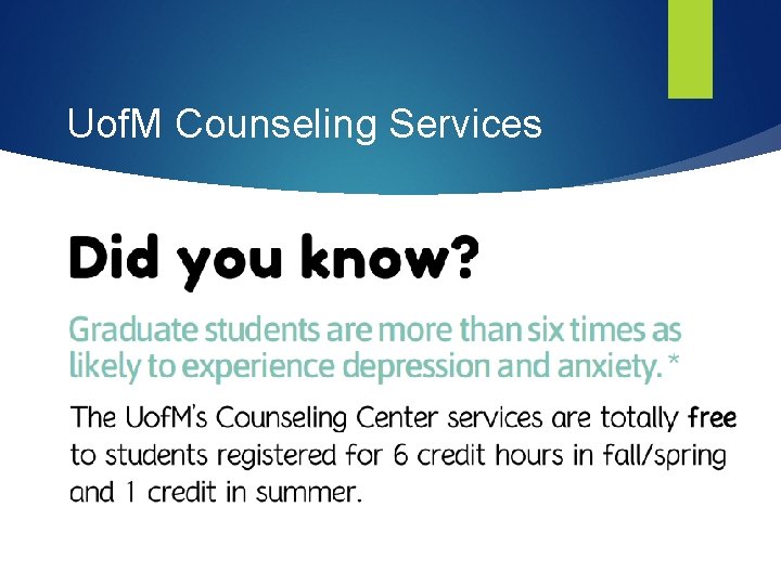 Uof. M Counseling Services Uof. M Counseling Services