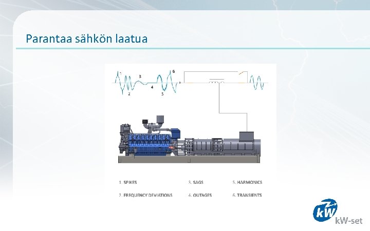 Parantaa sähkön laatua 