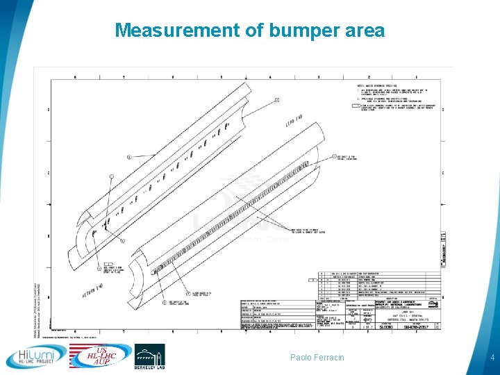 Measurement of bumper area Paolo Ferracin 4 