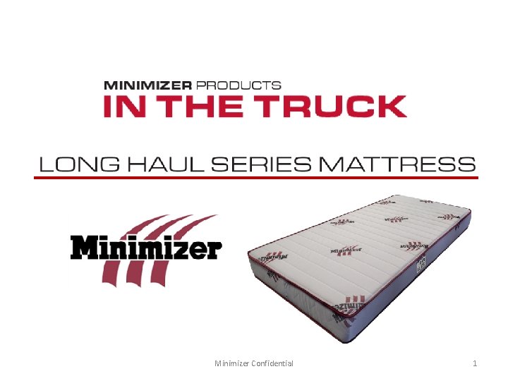 Minimizer Confidential 1 