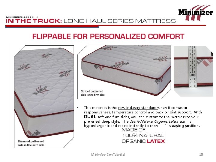  • This mattress is the new industry standard when it comes to responsiveness,