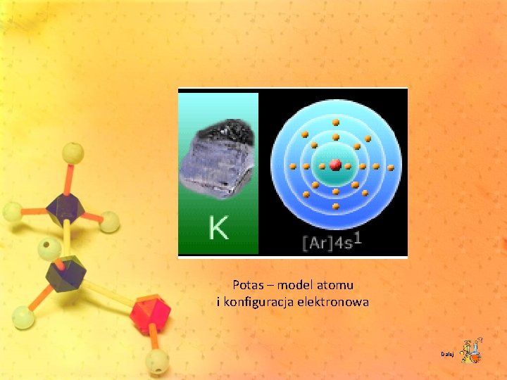 Potas – model atomu i konfiguracja elektronowa Dalej 
