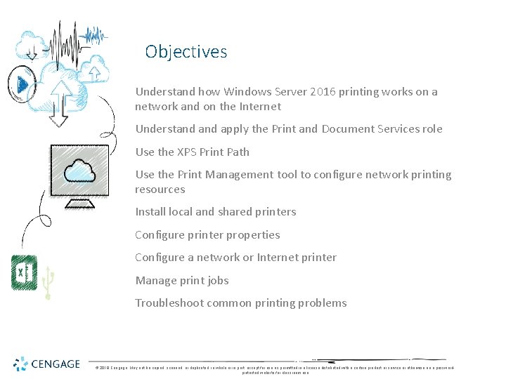 Objectives Understand how Windows Server 2016 printing works on a network and on the