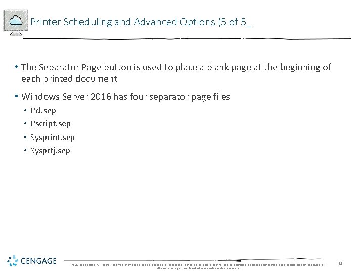 Printer Scheduling and Advanced Options (5 of 5_ • The Separator Page button is