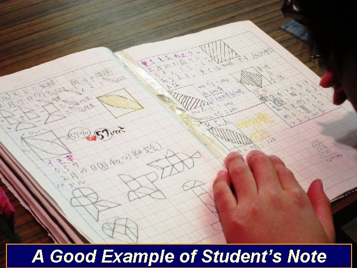A Good Example of Student’s Note A Good Example of Student’s Note