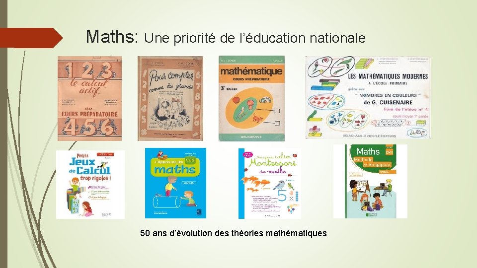 Maths: Une priorité de l’éducation nationale 50 ans d’évolution des théories mathématiques 