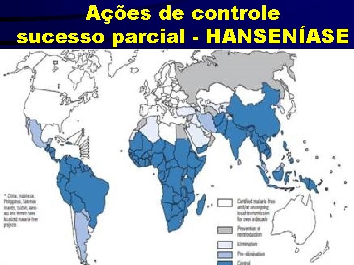 Ações de controle sucesso parcial - HANSENÍASE 