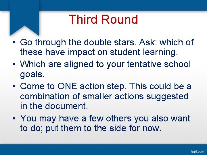 Third Round • Go through the double stars. Ask: which of these have impact