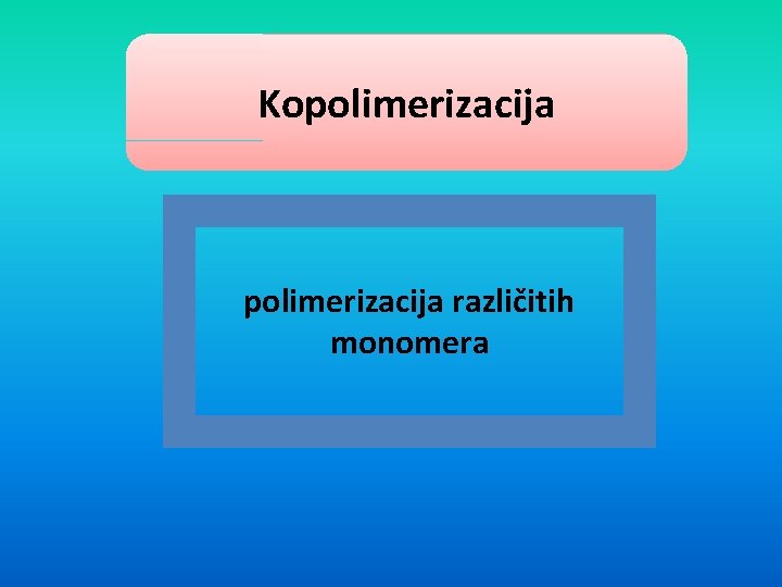 Kopolimerizacija različitih monomera 