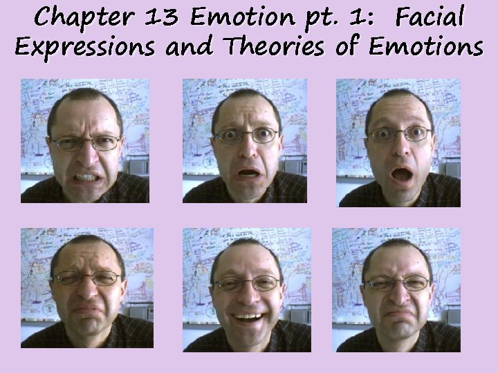 Chapter 13 Emotion pt. 1: Facial Expressions and Theories of Emotions 