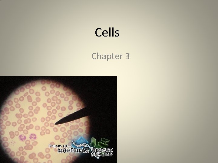 Cells Chapter 3 Generalized View of the Cell