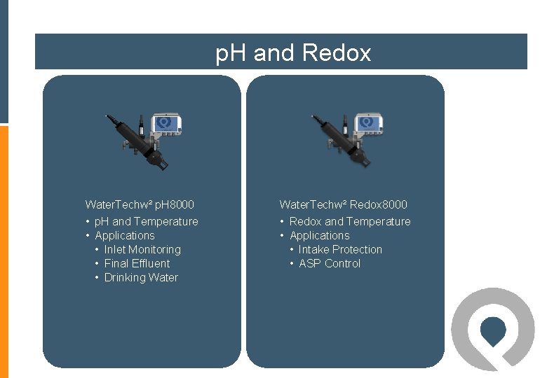 p. H and Redox Water. Techw² p. H 8000 Water. Techw² Redox 8000 • p. H and Redox Water. Techw² p. H 8000 Water. Techw² Redox 8000 •