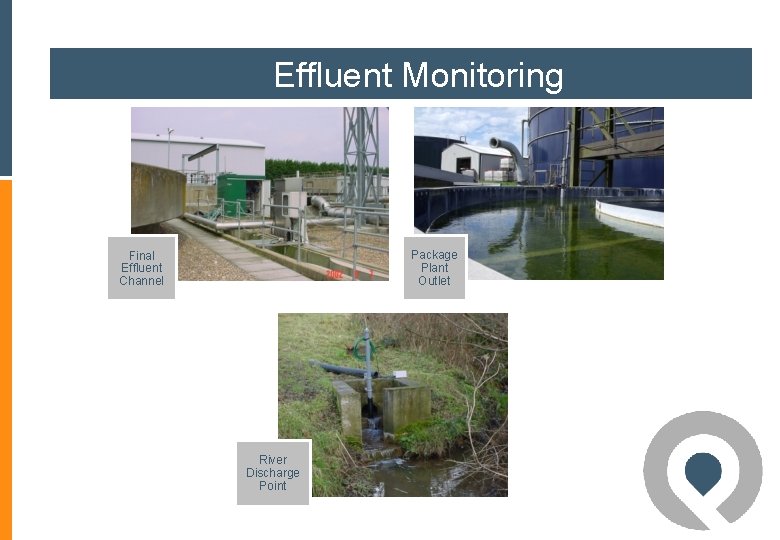 Effluent Monitoring Package Plant Outlet Final Effluent Channel River Discharge Point Effluent Monitoring Package Plant Outlet Final Effluent Channel River Discharge Point