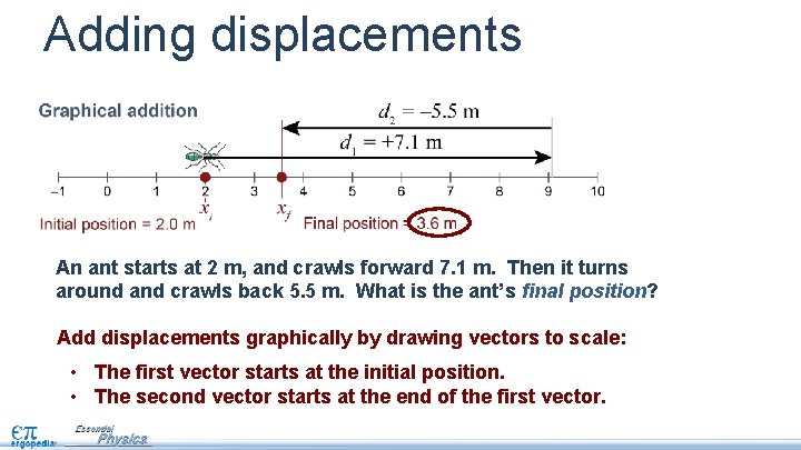 Position and displacement Describing motion Before you can