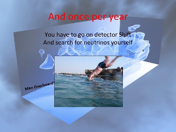 And once per year You have to go on detector Shift And search for