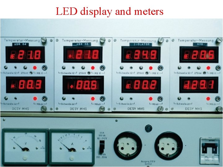 LED display and meters 