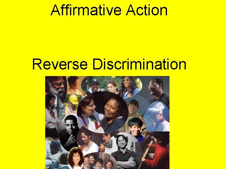 Affirmative Action Reverse Discrimination 