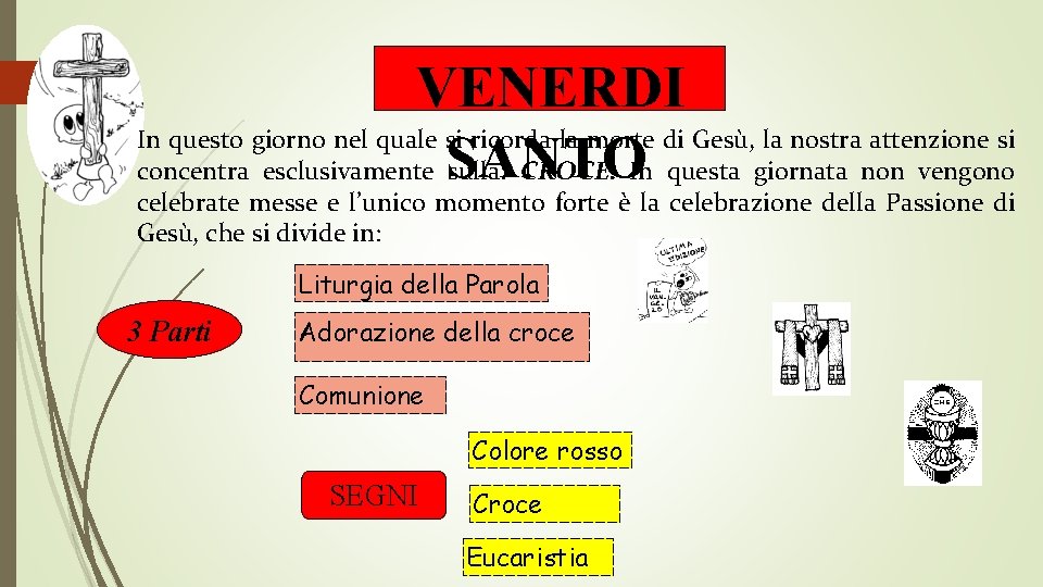 VENERDI In questo giorno nel quale si ricorda la morte di Gesù, la nostra