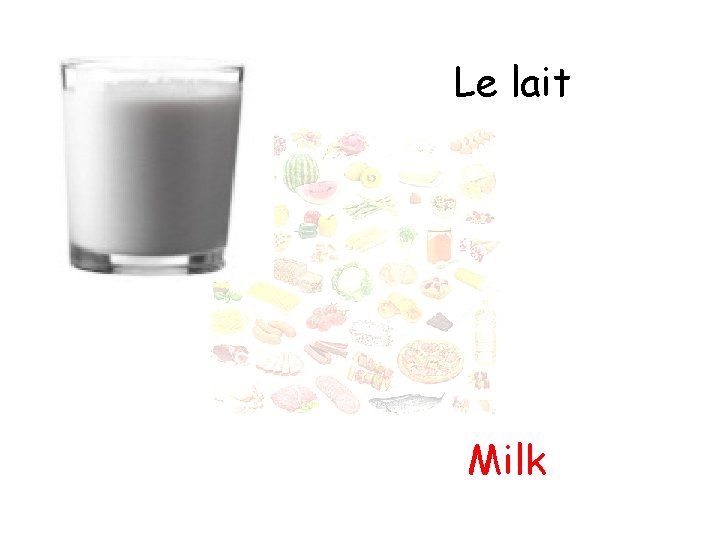 Le lait Milk 