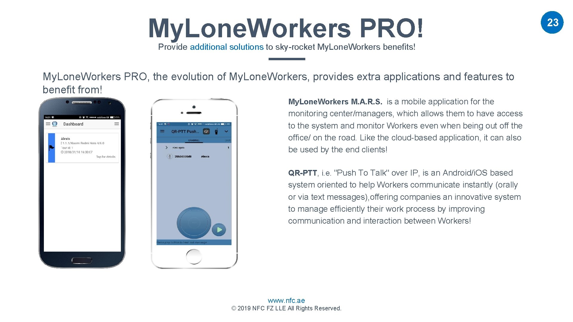 My. Lone. Workers PRO! Provide additional solutions to sky-rocket My. Lone. Workers benefits! My.