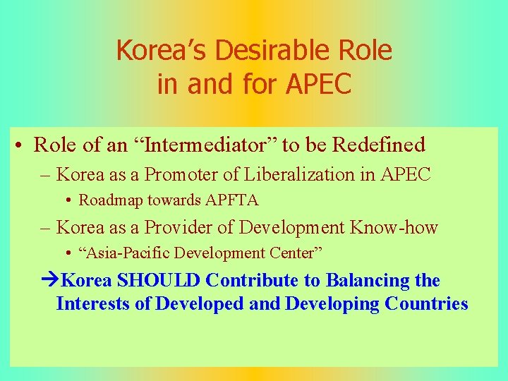 AsiaPacific Economic Cooperation APEC Current Status and Future