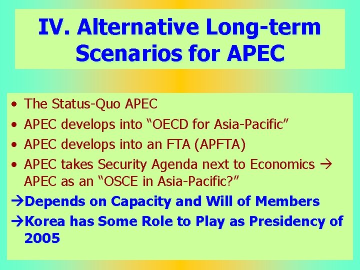 AsiaPacific Economic Cooperation APEC Current Status and Future