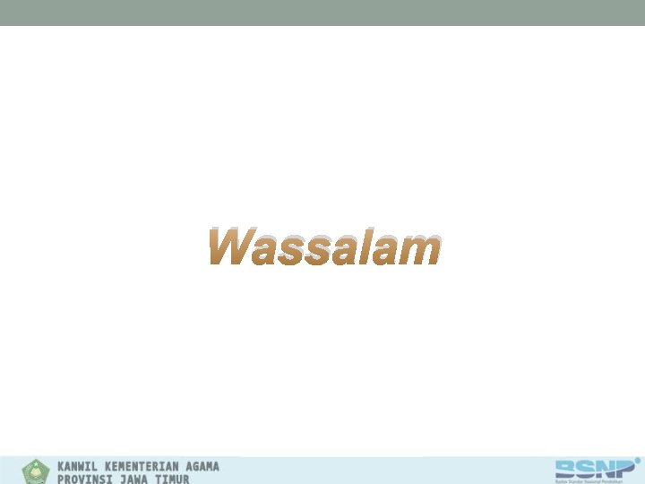 Wassalam 