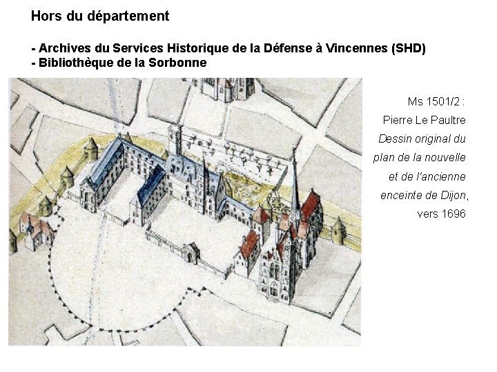 Hors du département - Archives du Services Historique de la Défense à Vincennes (SHD)